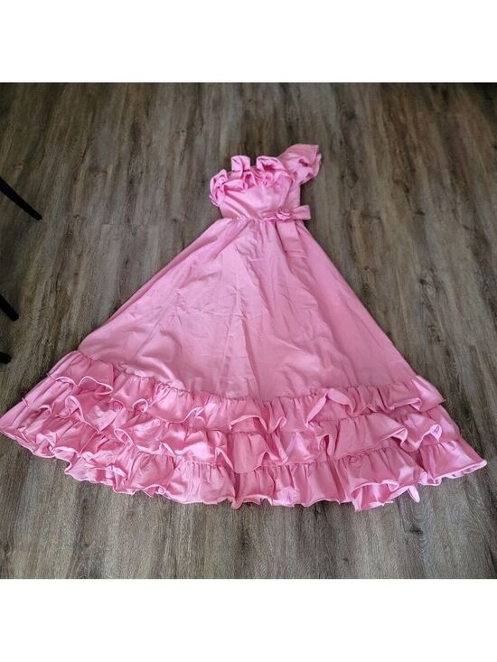 Jeri Originals Dresses & Skirts - Vintage One Shoulder Pink Dress #3047